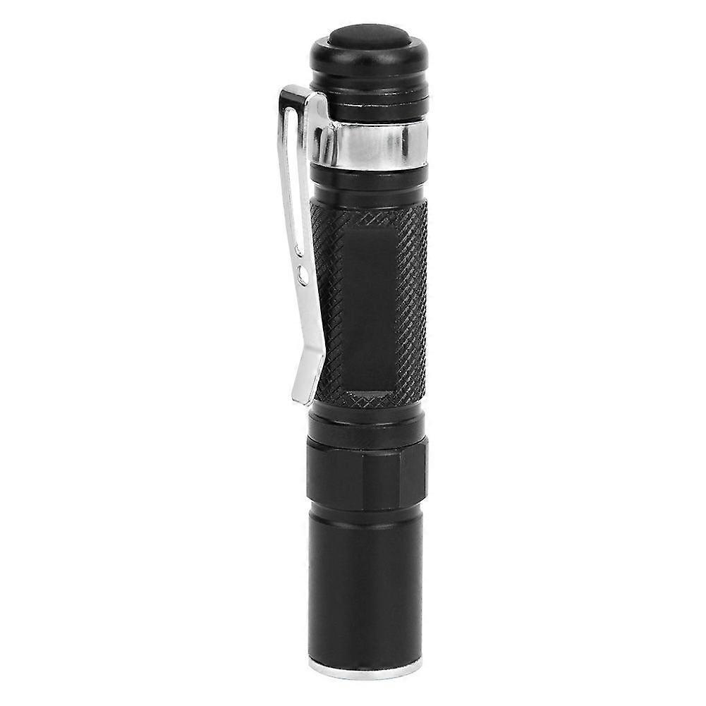 Outdoor Portable Mini LED Flashlight Telescopic Pen Shape Light Torch for Emergencyblack