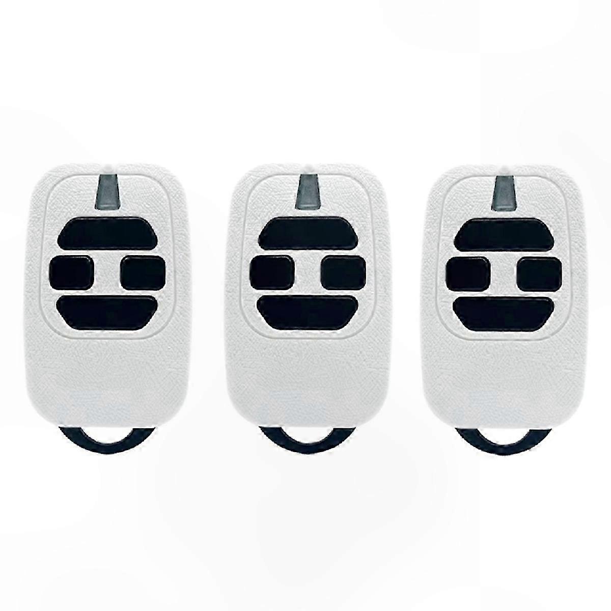 3-Pack Rolling Code Garage Door Remotes, 433.92MHz Handheld Transmitters for Compatible Systems
