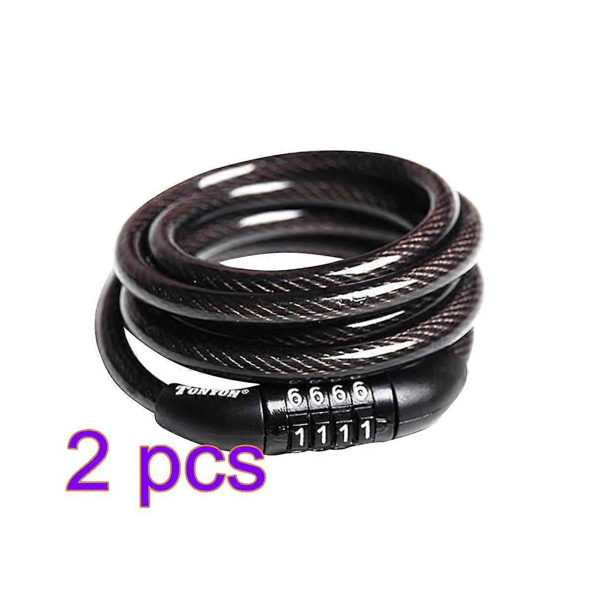 Padlock Bike Lock for Motorcycle Security Using 4 Number Combo 2Pcs