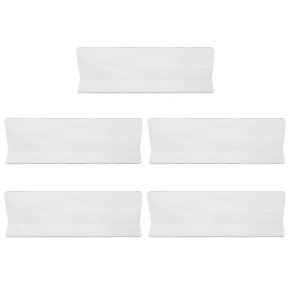 Supermarket Shelf Dividers Plastic L Shape Classification Dividers 25Pcs