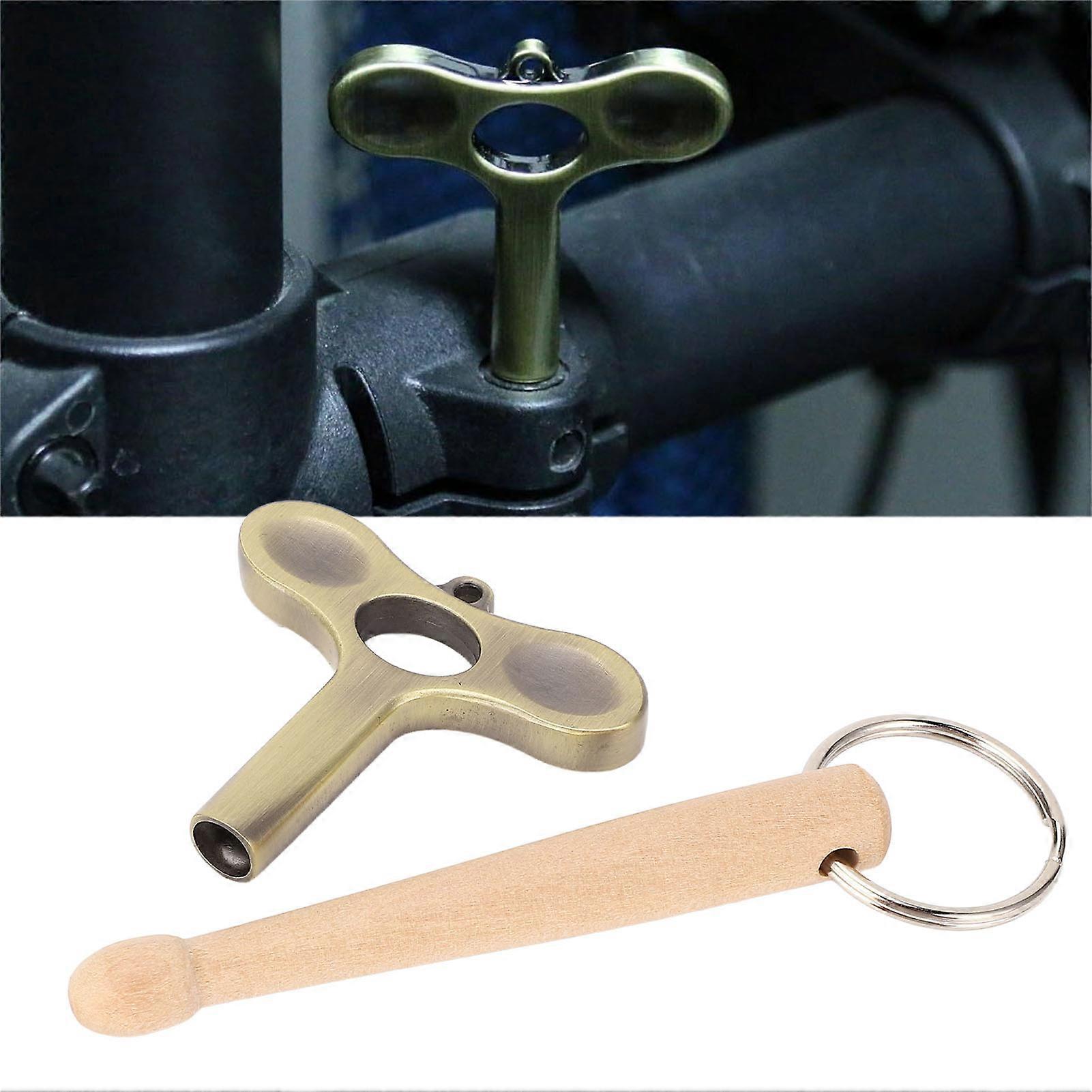 Drum Key Alloy Screw Tuner Wrench with Beechwood Stick for Practice
