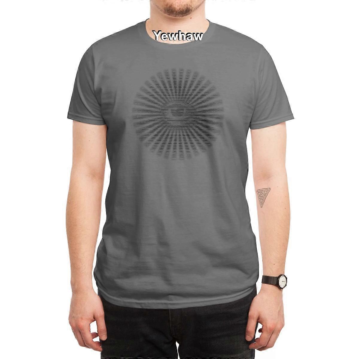 HI-BEAM T-Shirt hypnotic eye radial lines optical illusion psychedelic circular pattern