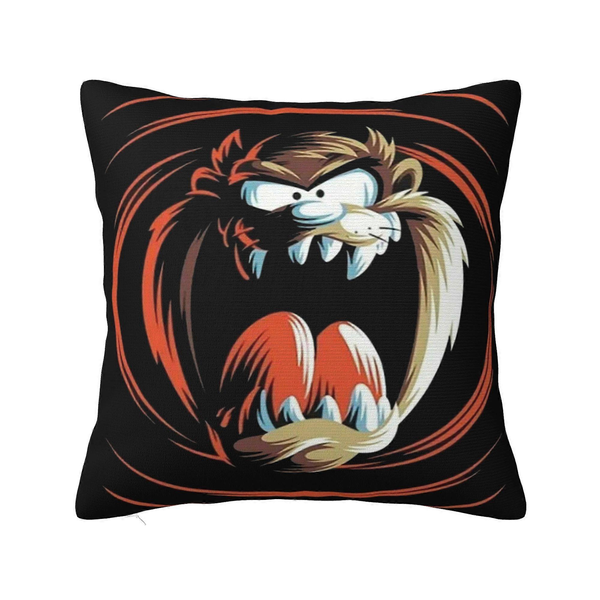 i25 TazManiaスロー枕カバー四角い装飾枕カバークッションケース寝室用リビングルームソファソファベッド12 "x12" JKz25