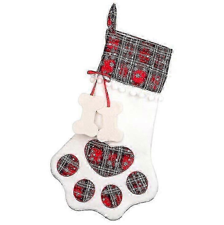 ペット犬クリスマスストッキングは、クリスマスの装飾のためのクリスマスガーター大きな足を吊るす