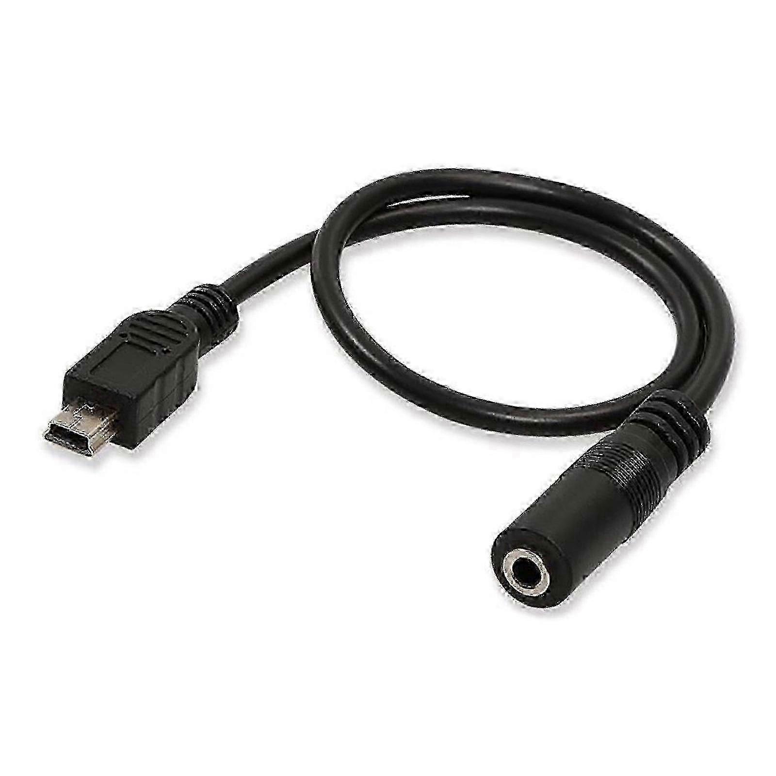 3.5mm Microphone Cable Adapter with Mini USB Connector for Auditory Recording
