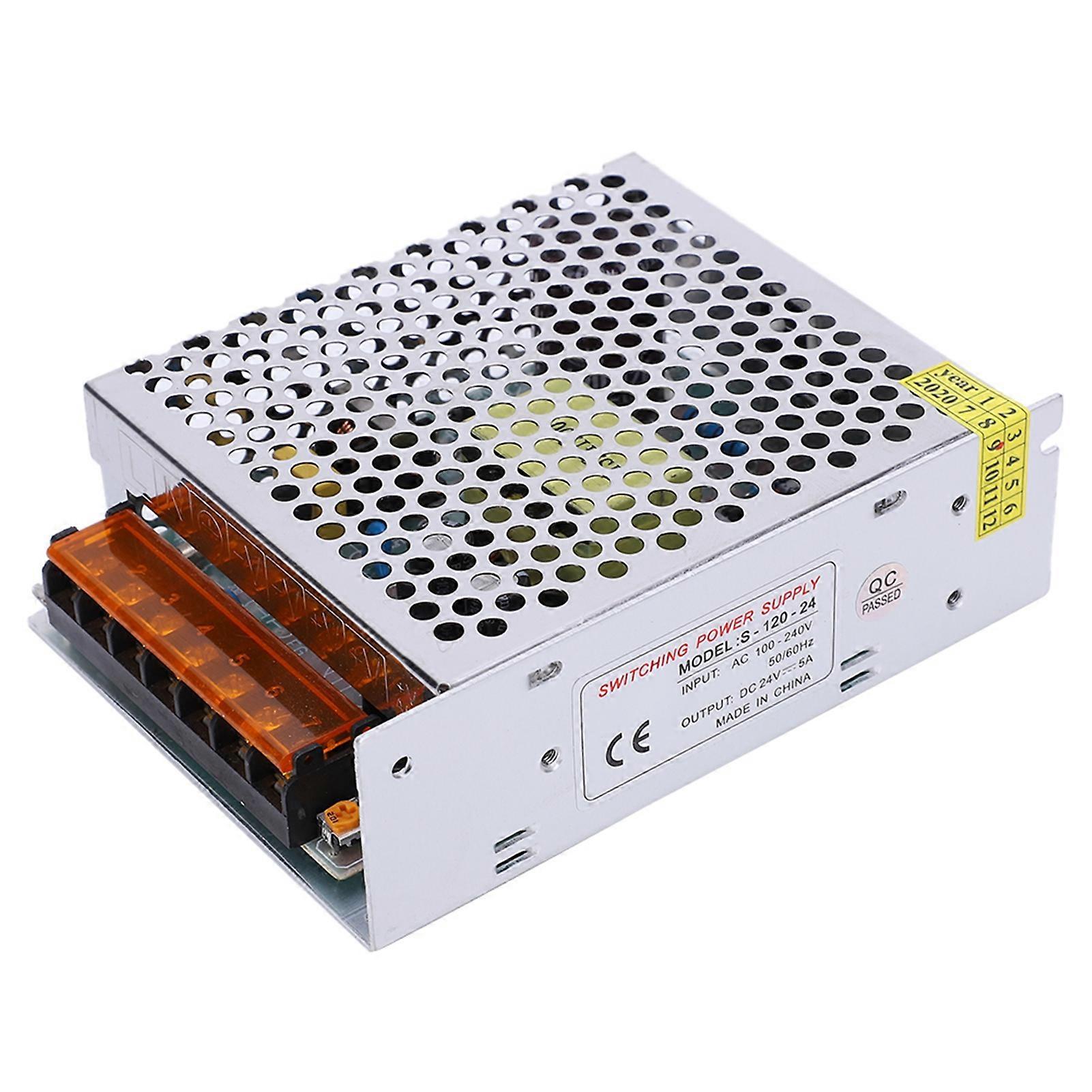 DC 24V 5A Universal Regulated Switching Power Supply for LED Strip CCTV