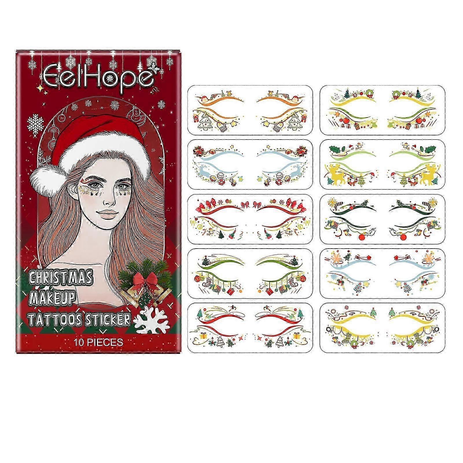 Christmas face stickers