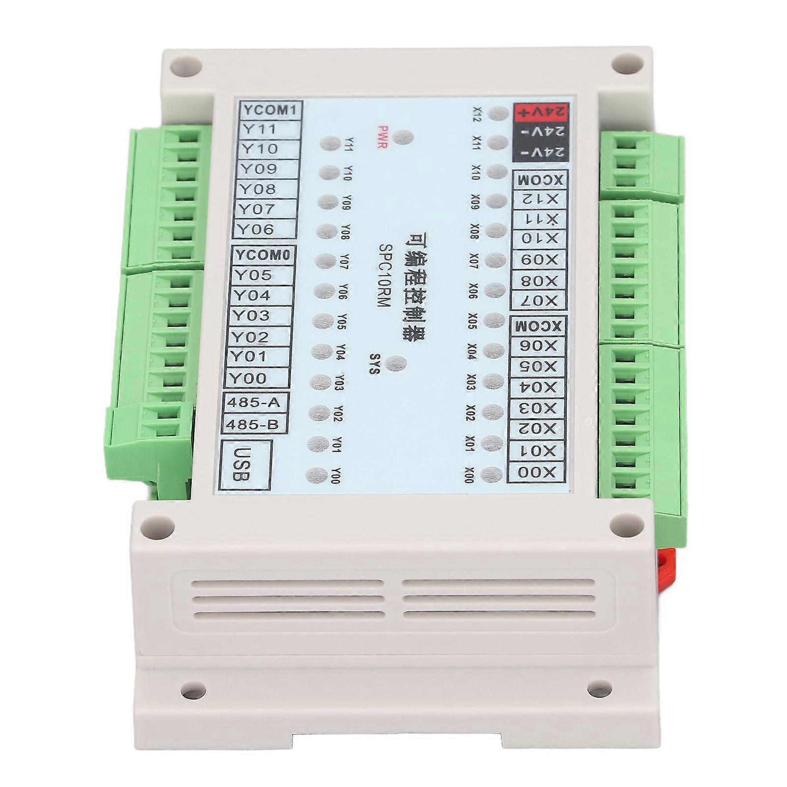 PLC Control Programmable Controller 13 Input 12 Output Sequence Timing Time Relay Logic Controller SPC10RM 24V DC