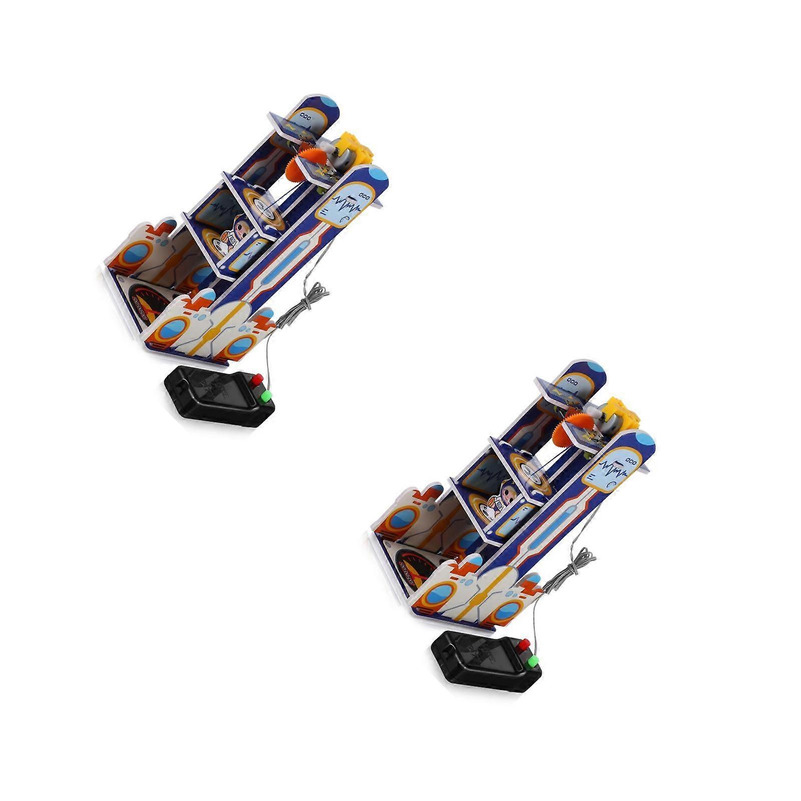 2 Sets  Elevator Toy Electric Model Assembled Science Technology Toy Science Building Project Small Elevator Toy Handmade Model