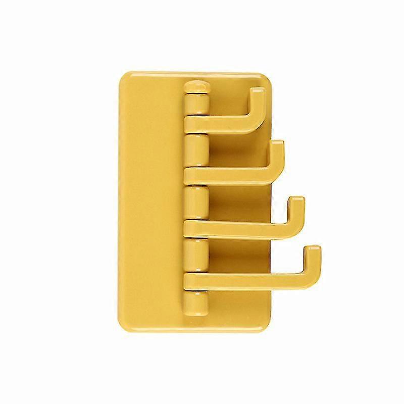 2pcs Self Adhesive Seamless Glue Hooks Rotatable Strong Stick Hooks