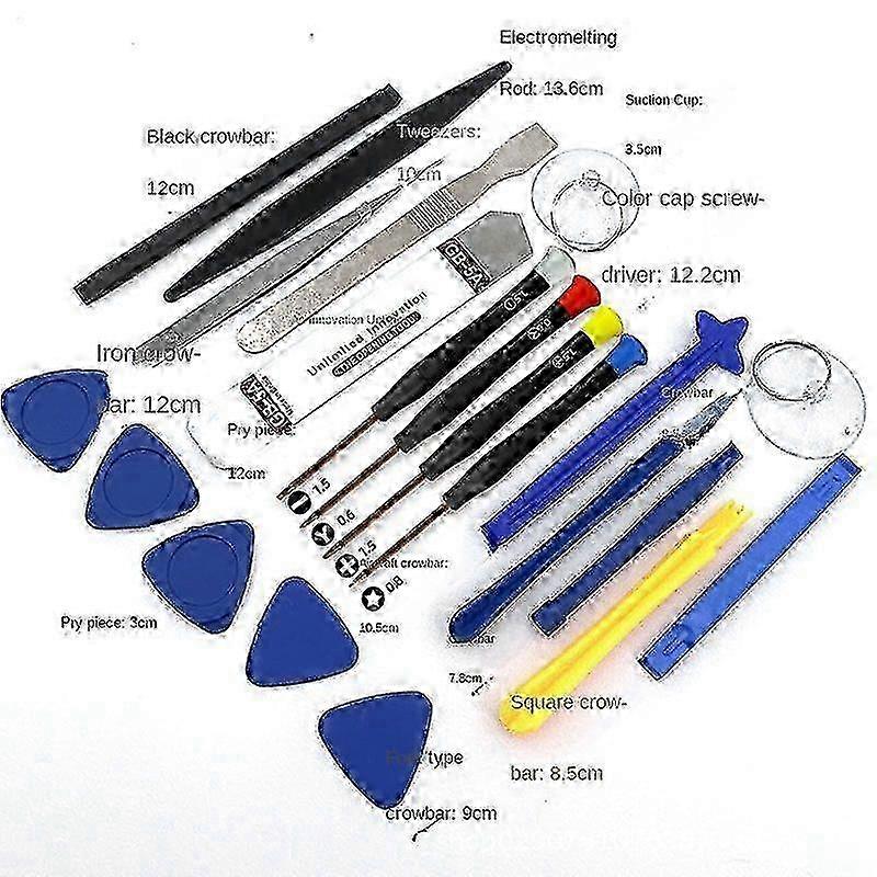 Repair Mini Screwdriver Set for Phone Disassembly, 21-in-1 Android & Apple Phone Unassembling Tool, S2 Material