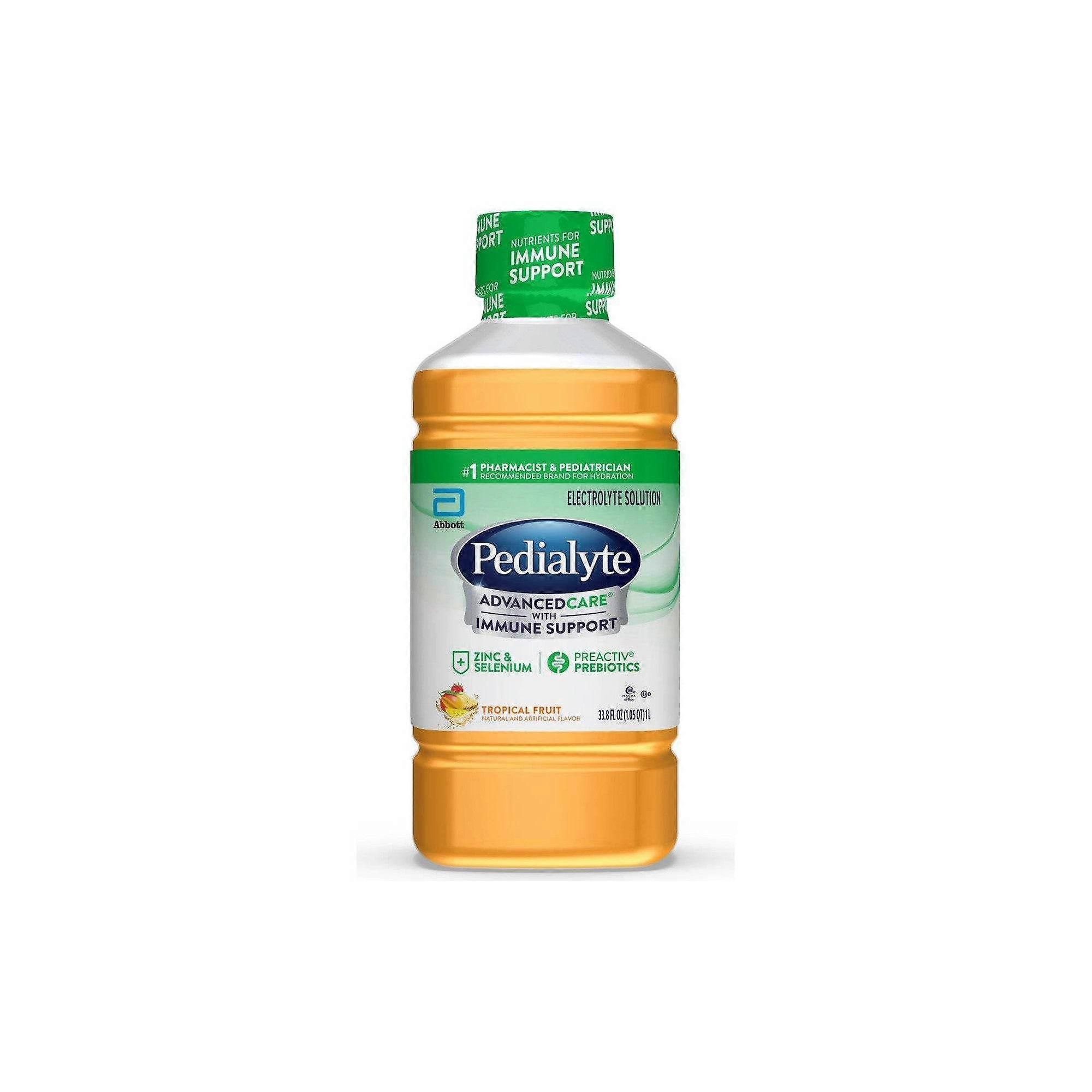 Pedialyte Advanced Care 電解質溶液、トロピカルフルーツ、33.8オンス