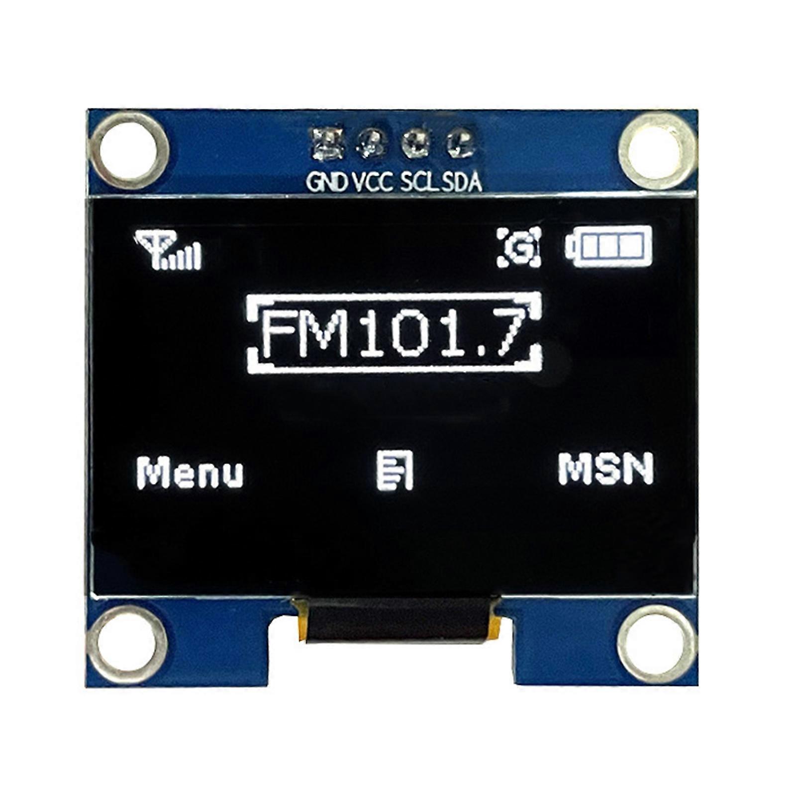 Color 128X64 LCD Display Module 1.3inch SPI IIC Compatible Durability Construction Simple Connection Design Multicolor