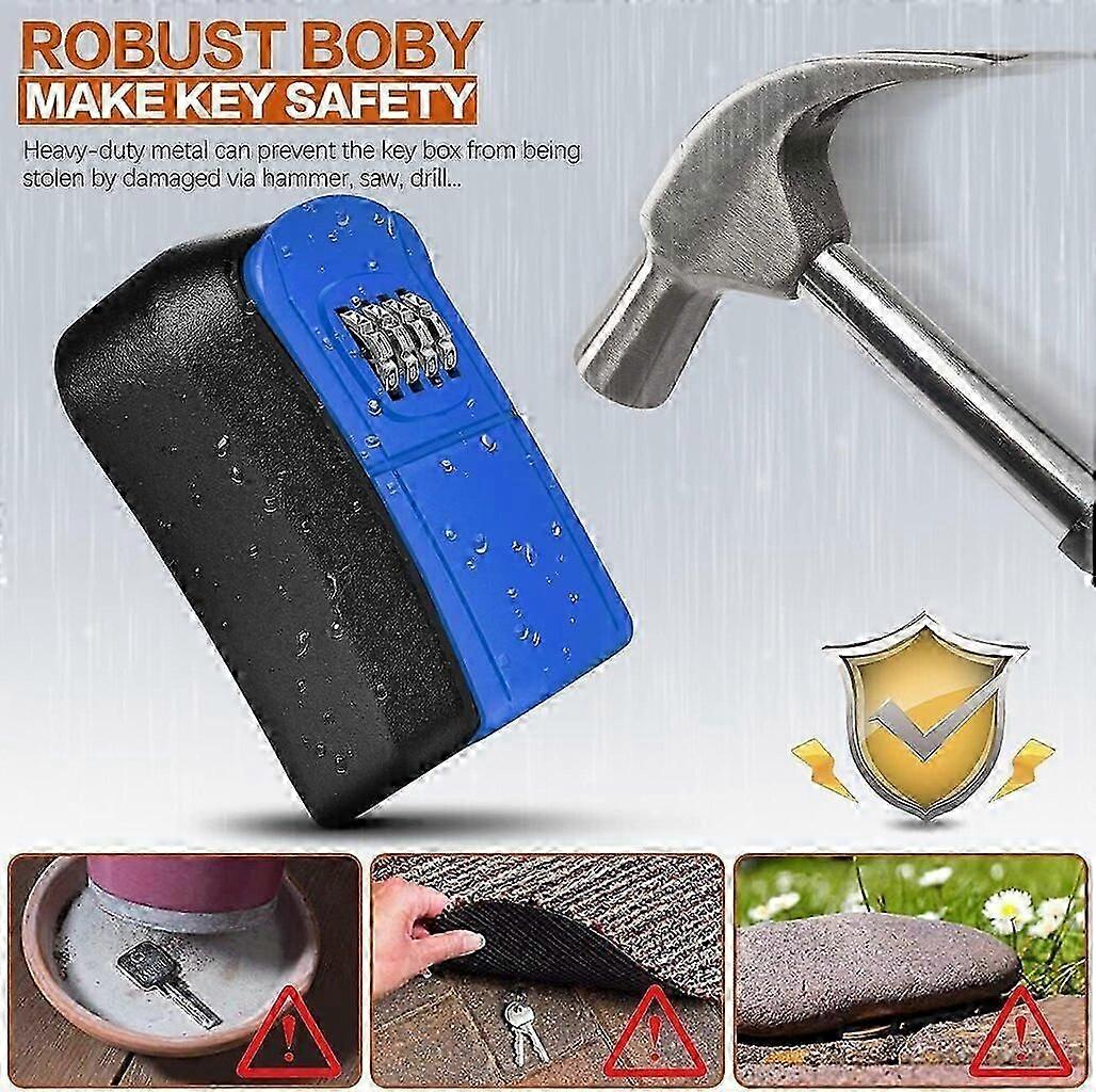 Key box wall mounted mini key safe outdoor key box-4