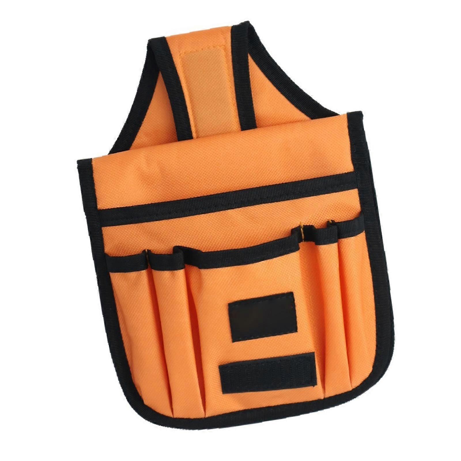 Industrial Nylon Multiple Pocket Waist Pack Organizers For Car Tint Installation Tool Secure Closure Professional Design  Orange