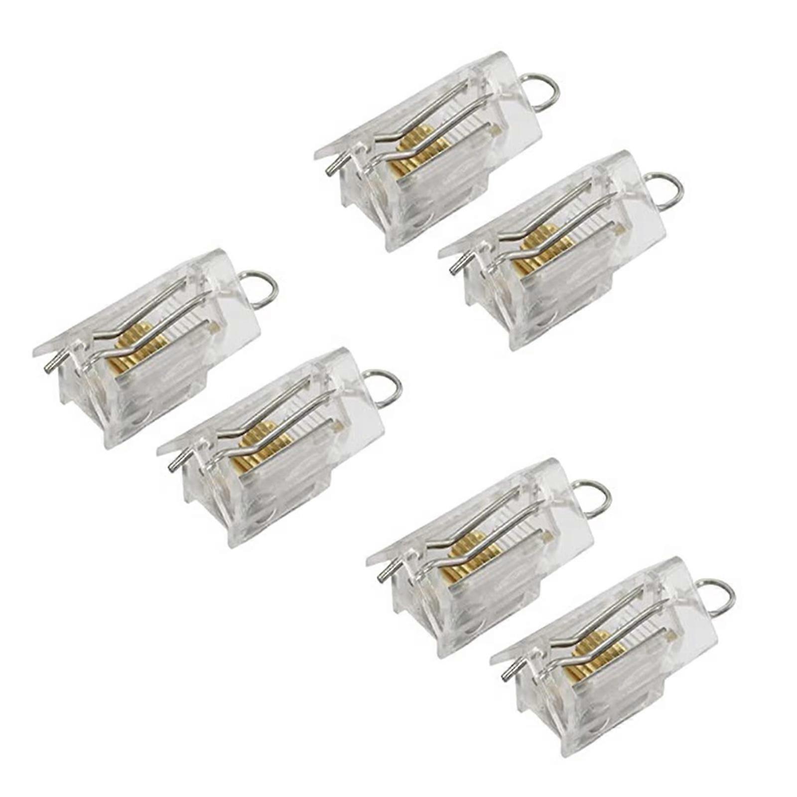 6Pcs Venetian Blind Wire Lock Cord Clock Mechanism for Household and Commercial Use Roller Shade Replacement Accessories Multicolor