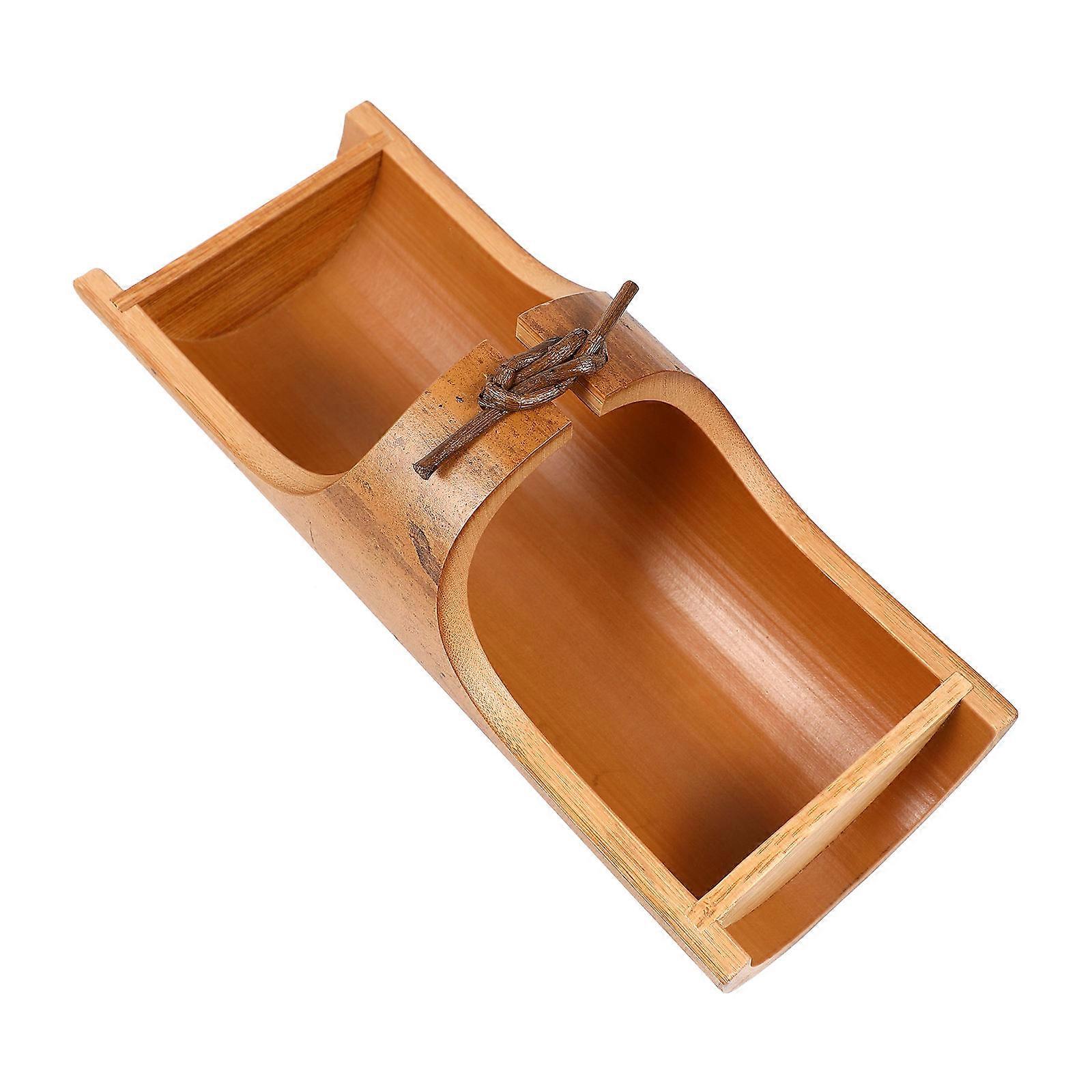 Bamboo Food Serving Tray for Storage Use with 1Pcs Practical Household Tray