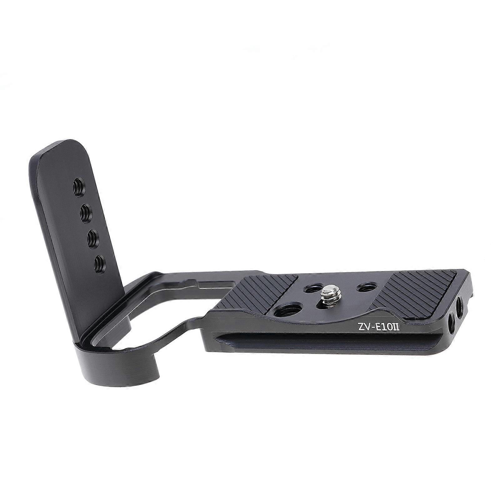 Handgrip Quick Release L Bracket Camera Tripod Mount Handle Grip Cold Shoe Rig Tripod Mount Support for ZV-E10II Camera Multicolor