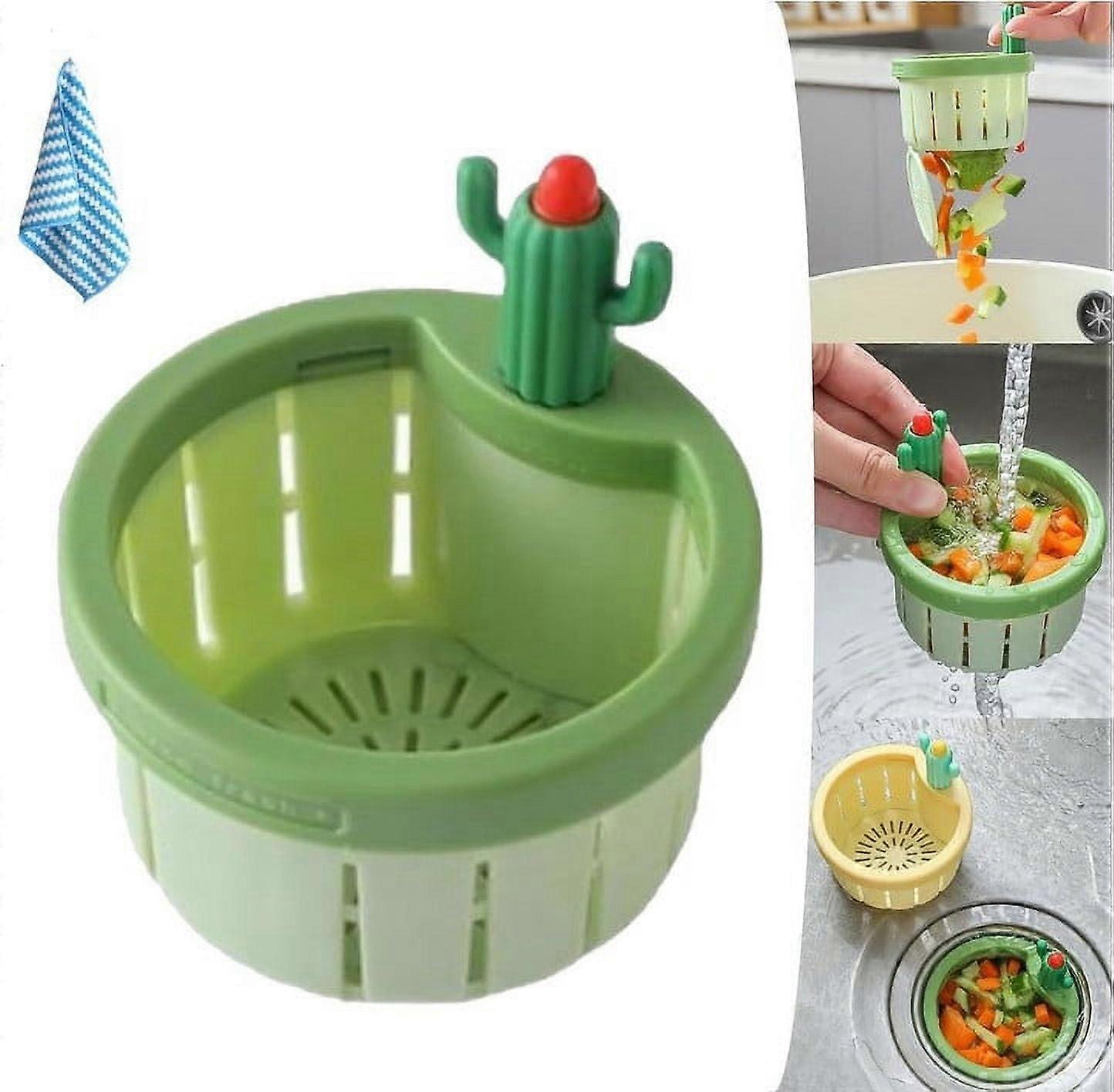 Kayannuo Back to School Clearance: Cactus Kitchen Sink Strainer, Automatic Dumping Basket, Multi-Functional Filter Net Compatible with Standard Sinks