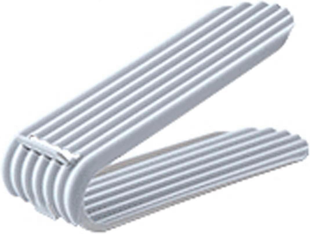 Shoe Rack Organizer Adjustable Double Layer Shoe Holder for Space Saving Storage Gray