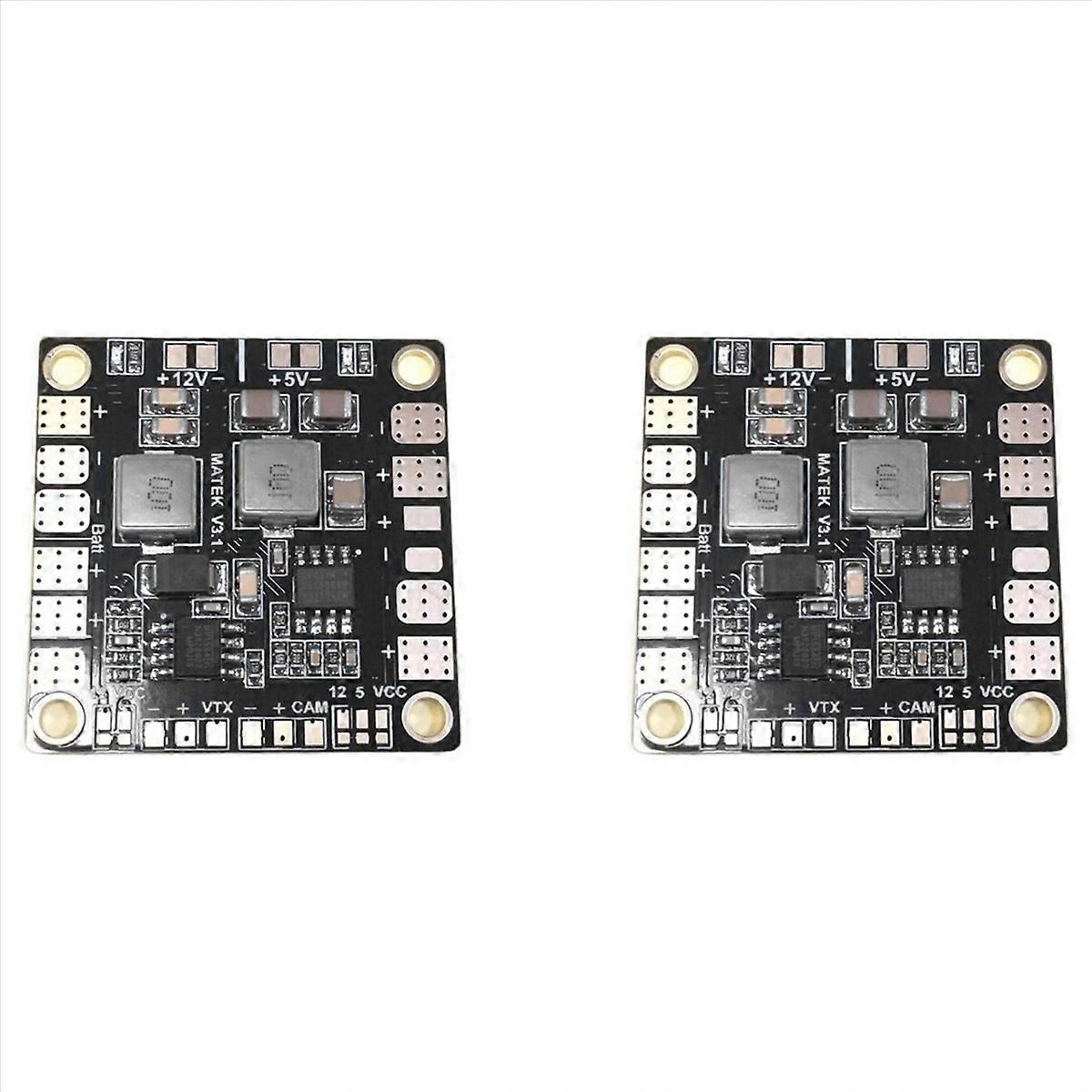 2X Mini Power Hub Power Distribution Board PDB with Dual BEC 5V/12V for FPV DIY RC Racing Drone Mult