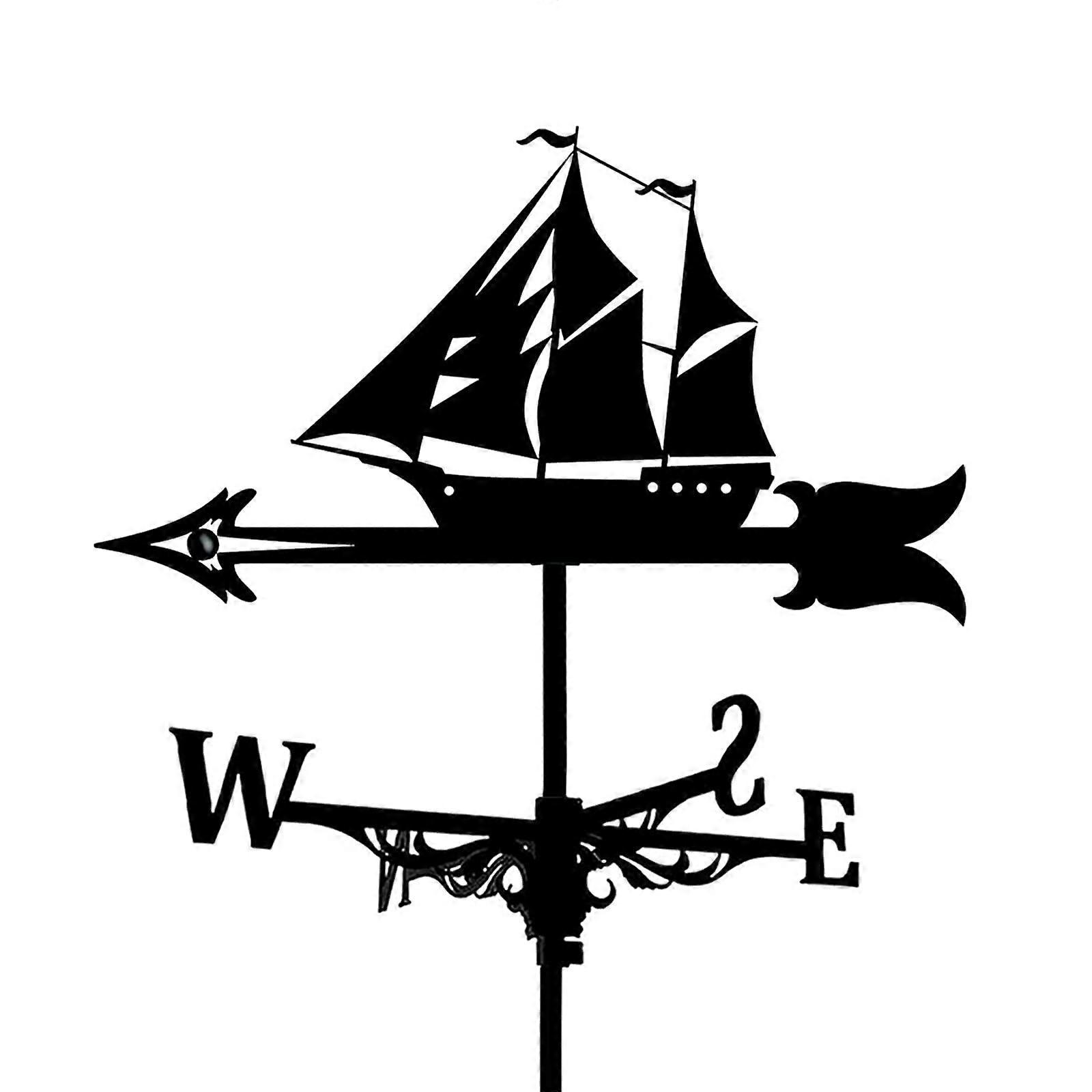 Weather Vane with Rust Resistant Coating Garden Roof Yard Direction Indicator Outdoor Decoration