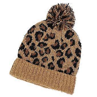 Warm Knitted Hat Adult Clothing Accessory Brown Foldable 1Pack