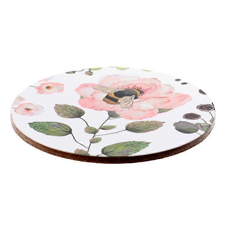 Sett med 4 Cork Novelty Coasters - Nectar Meadows 1 Pack