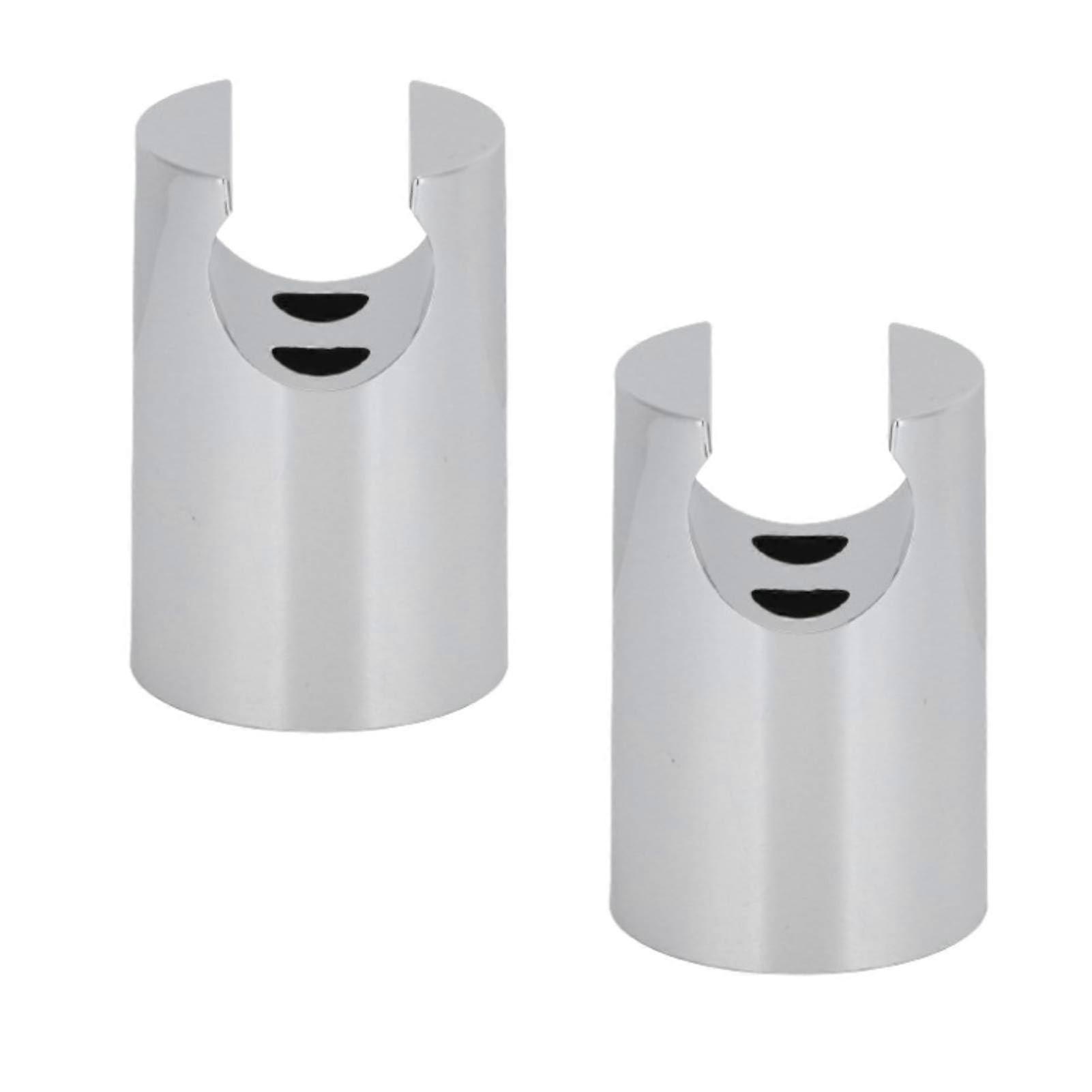 2 Pack Shower Head Holder Wall Mount Bracket with Screws for Handheld Shower, White