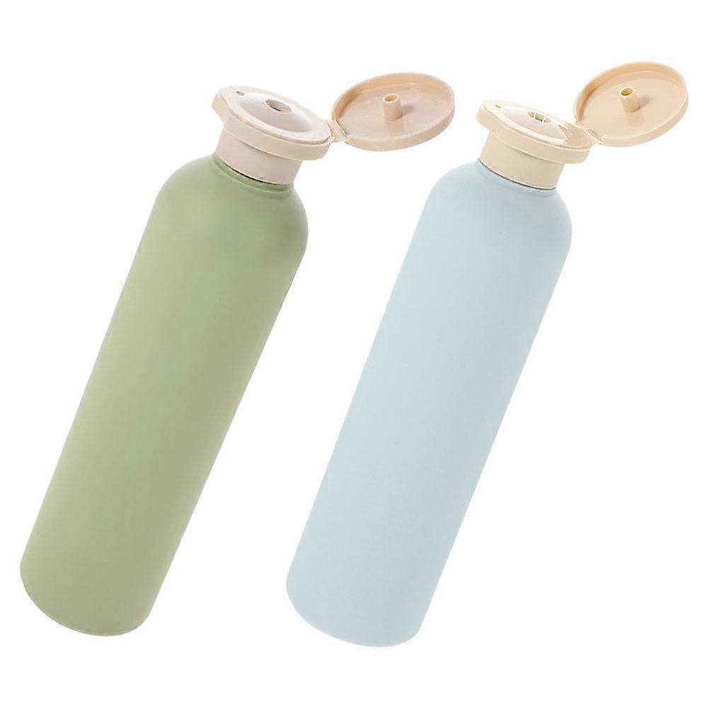 Wash Care Plastic Refillable Bottles for Home Lotion Dispensing 2Pcs