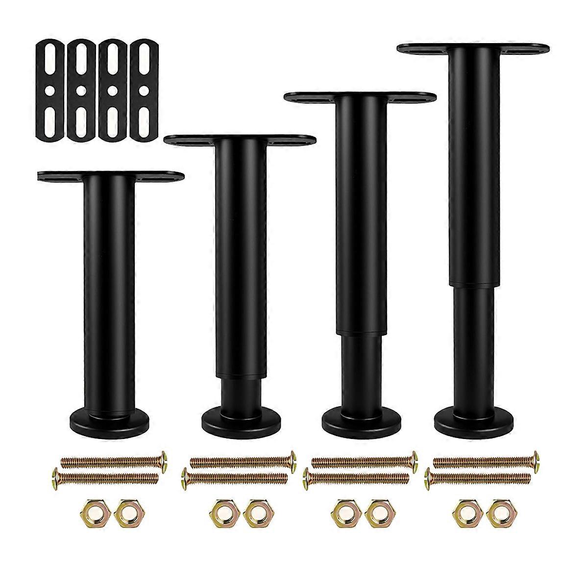 4Pcs Adjustable Height Bed Support Legs 7.08-12.6 Inch, for Bed Frame