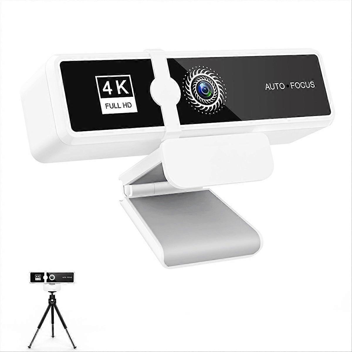 4K High Definition Video Conference USB Camera White