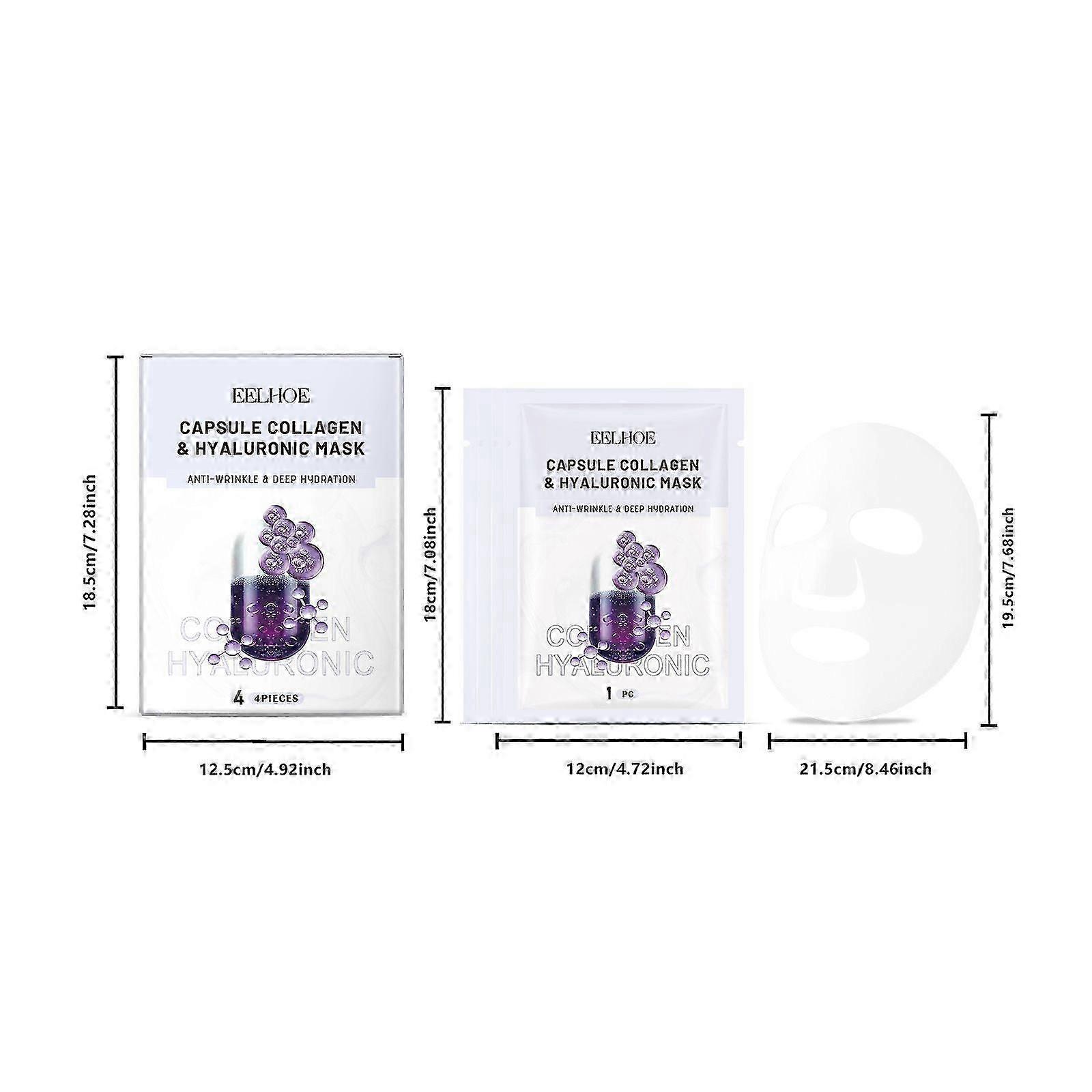 Hydrating Collagen Mask Set with Centella & Vitamin E for Radiance, Elasticity & Wrinkle Reduction