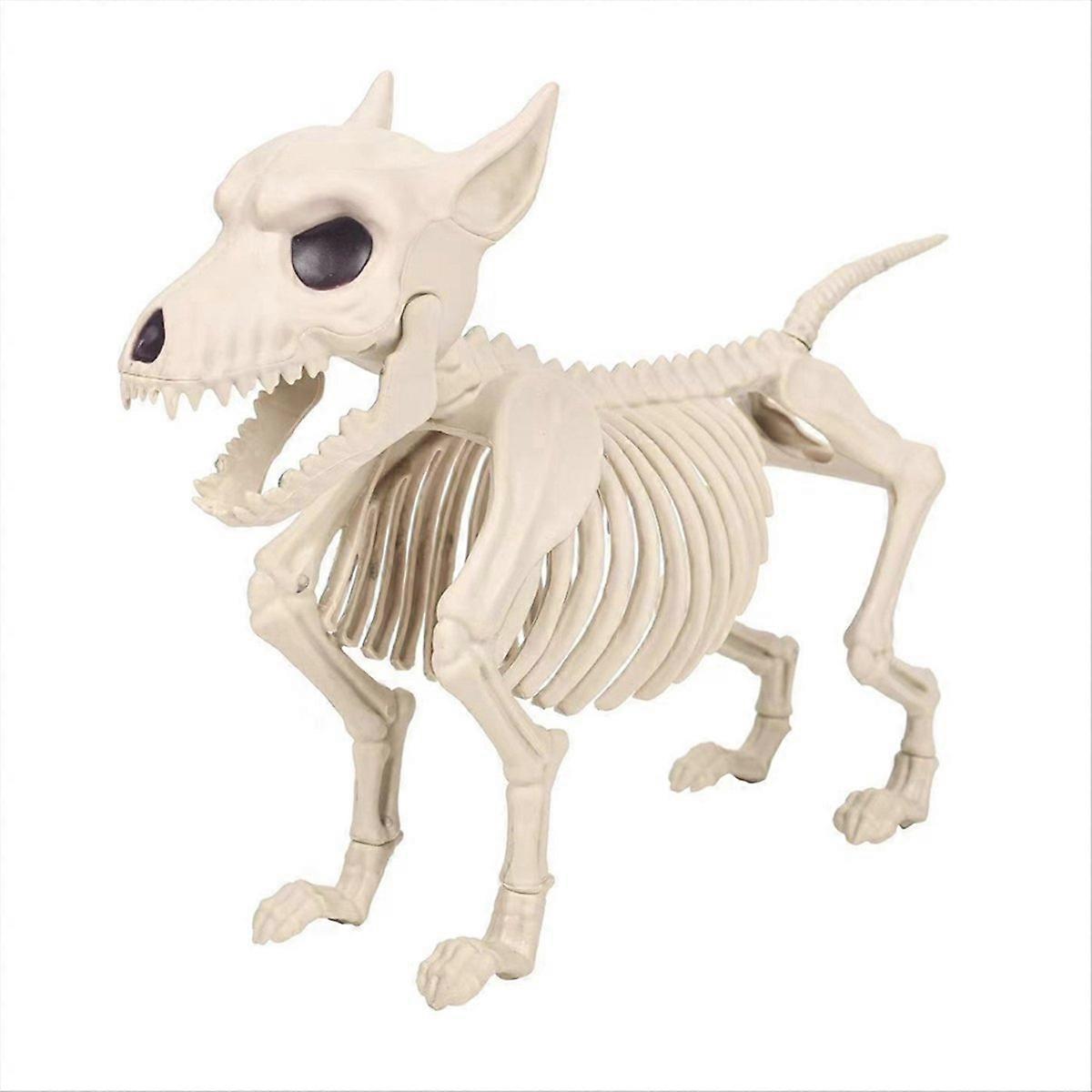Skeleton Dog Halloween Decorations - Posable Skeleton Animals