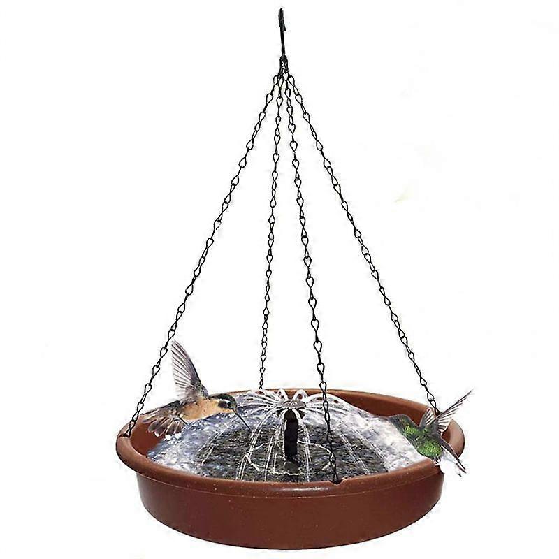 Water Feeder Hangable Sturdy Bird Solar Sprinkler with Pump