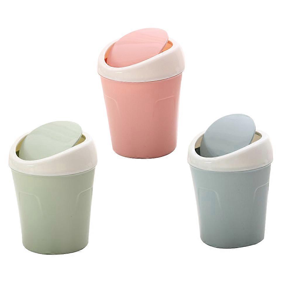 Garbage Bin Portable Desktop Trash Can for Home Use 9Pcs Included