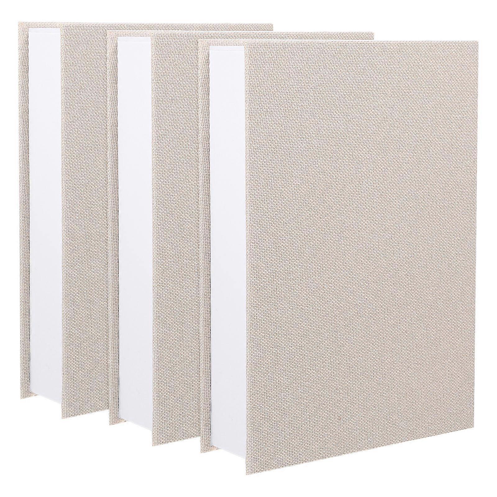 Fake Book Box Linen Decor for Tabletop 3Pcs Decorative Book Shape Storage