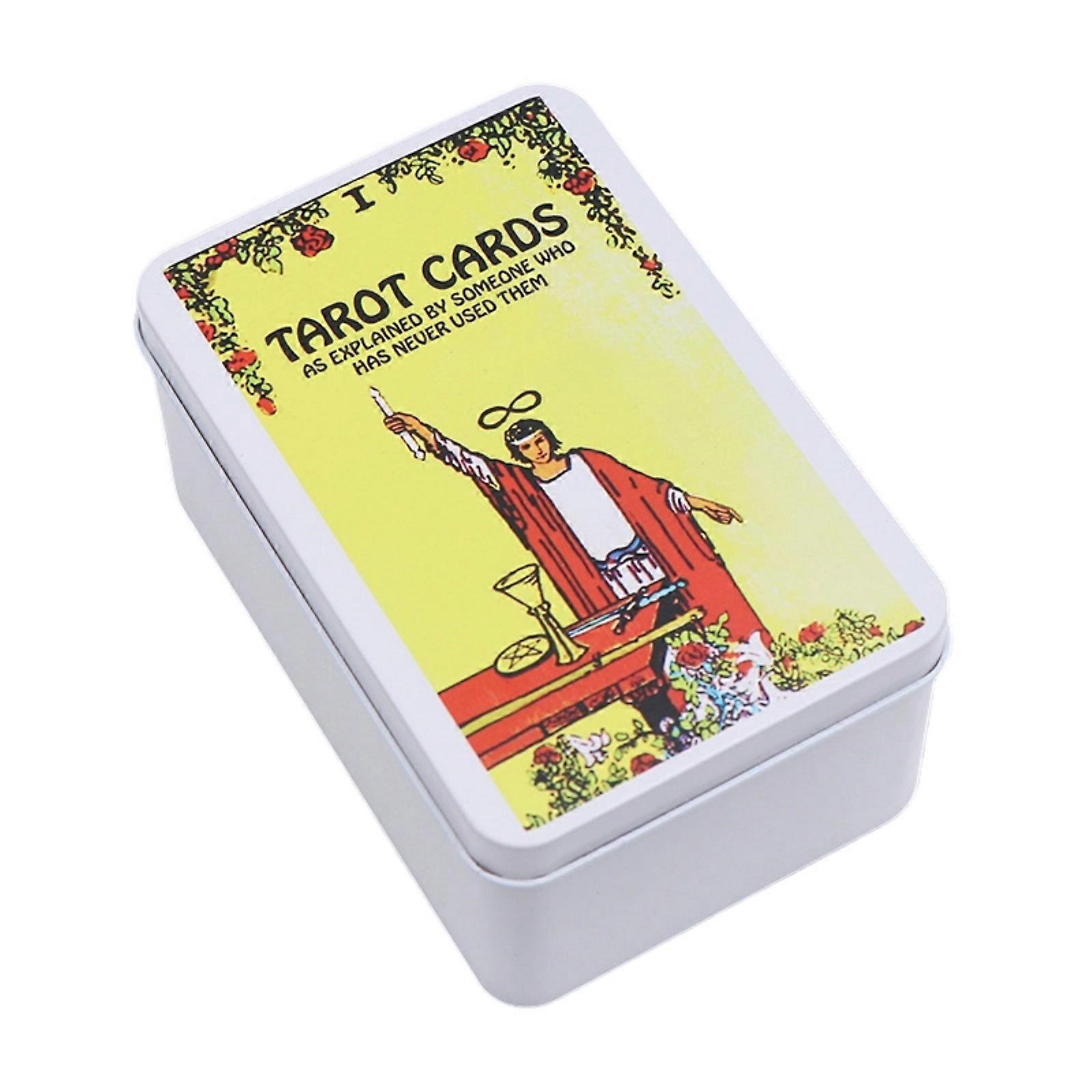 Rectangle Storage Box Small Storage Box Organizers Jewelry Key Coin Container Box Playings Cards Box Tarots Storage Can Multicolor