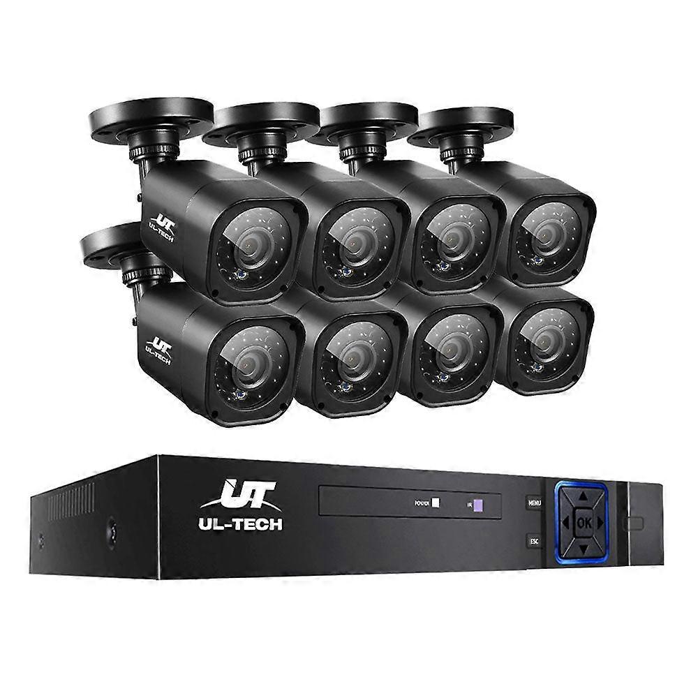 Ul Tech Cctv Security System 8Ch Dvr Cameras 1080P Security Cameras