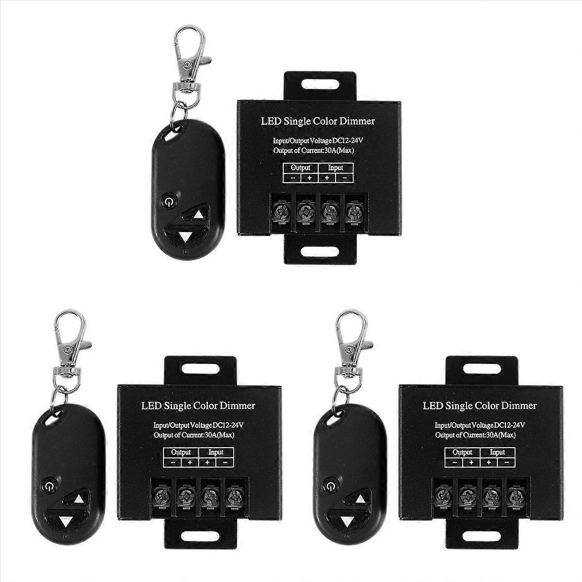 30A Single Channel Led Dimmer Controller with 3 Key Remote Control
