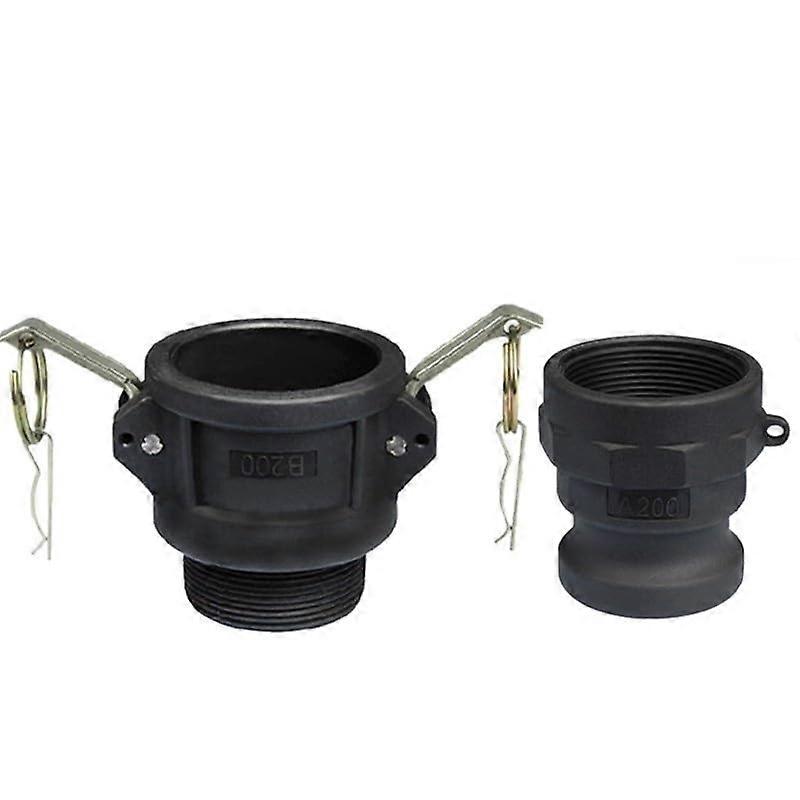 PP Camlock Coupling Set DN15DN50 Quick Disconnect Hose Barb Adapter Kit Type B A DC E D F