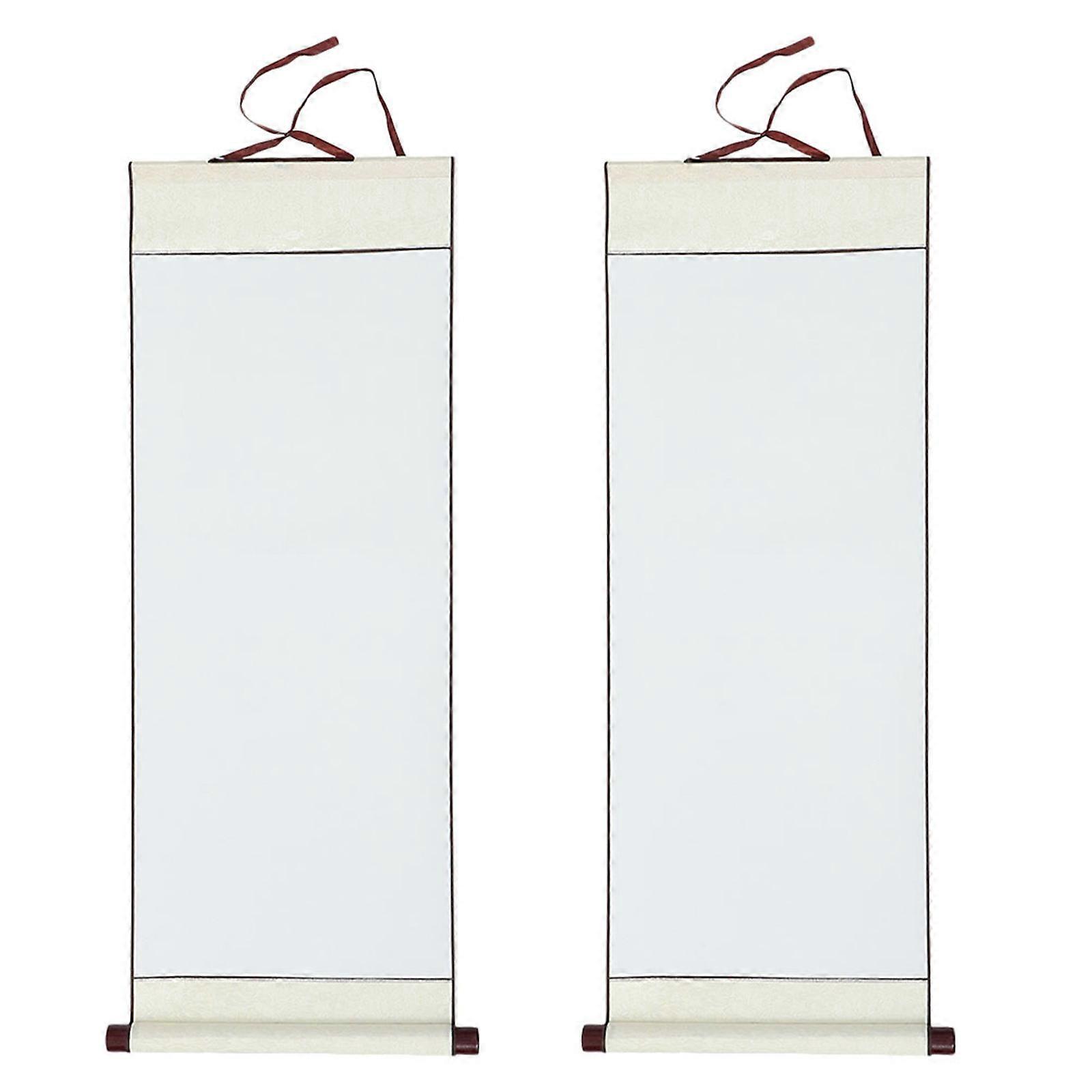 Rectangular Calligraphy Scroll Paper 14 Pcs White Color 80X34X1CM Perfect For Study And Decoration