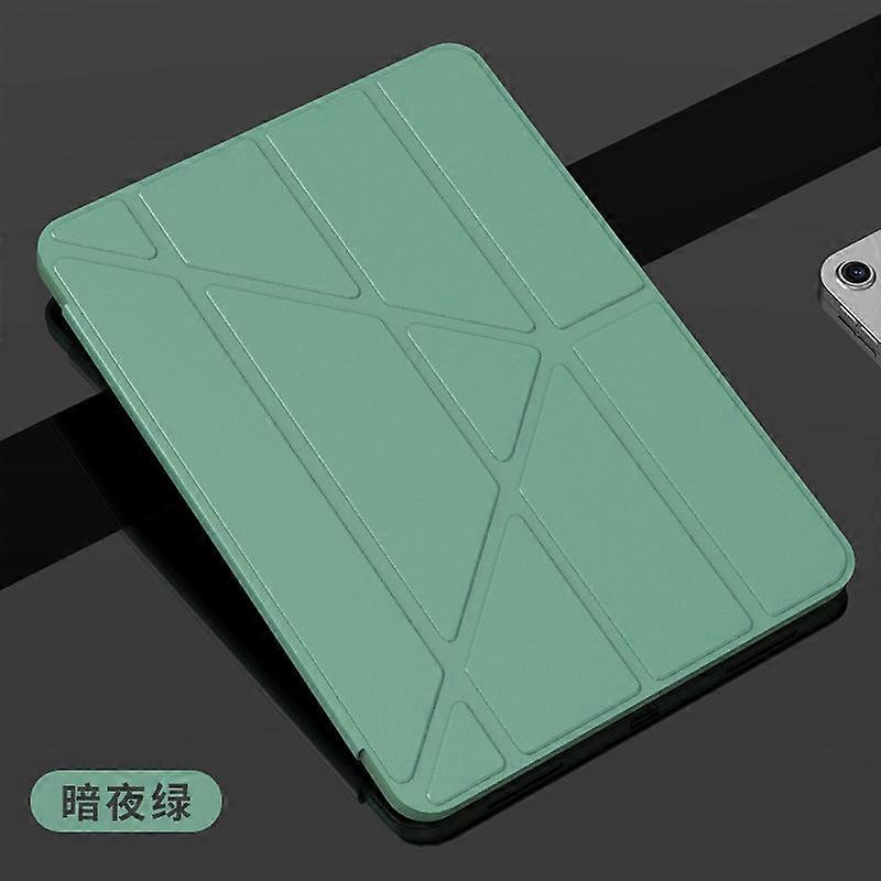 Case For Ipad 5/6/ 9.7 2018/ 9.7 2017 Midnight Green Silicone Multi-fold