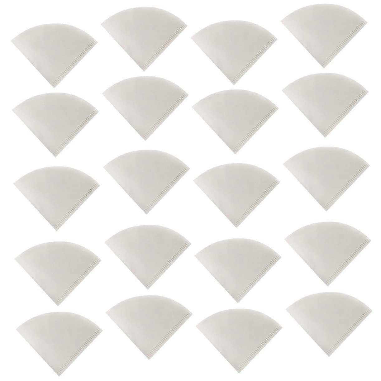 50pcs Unbleached Drip Coffee Filter Paper Medium Flow Rate Balanced Extraction for Pour Over