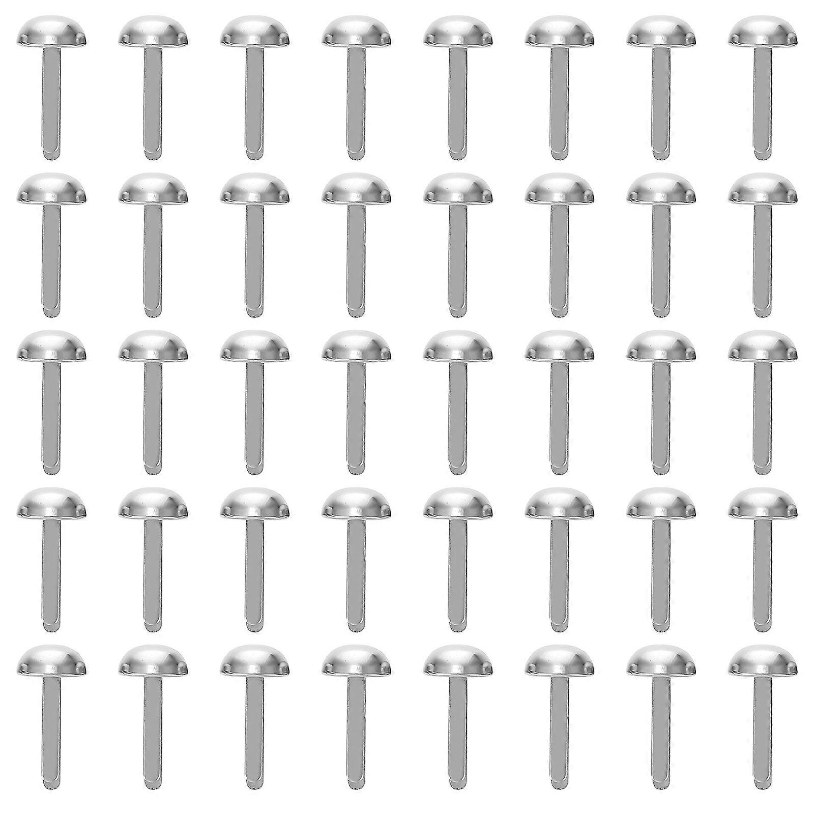Iron Nails Mini Two-Legged Claw Nails for DIY Use 100Pcs Silver