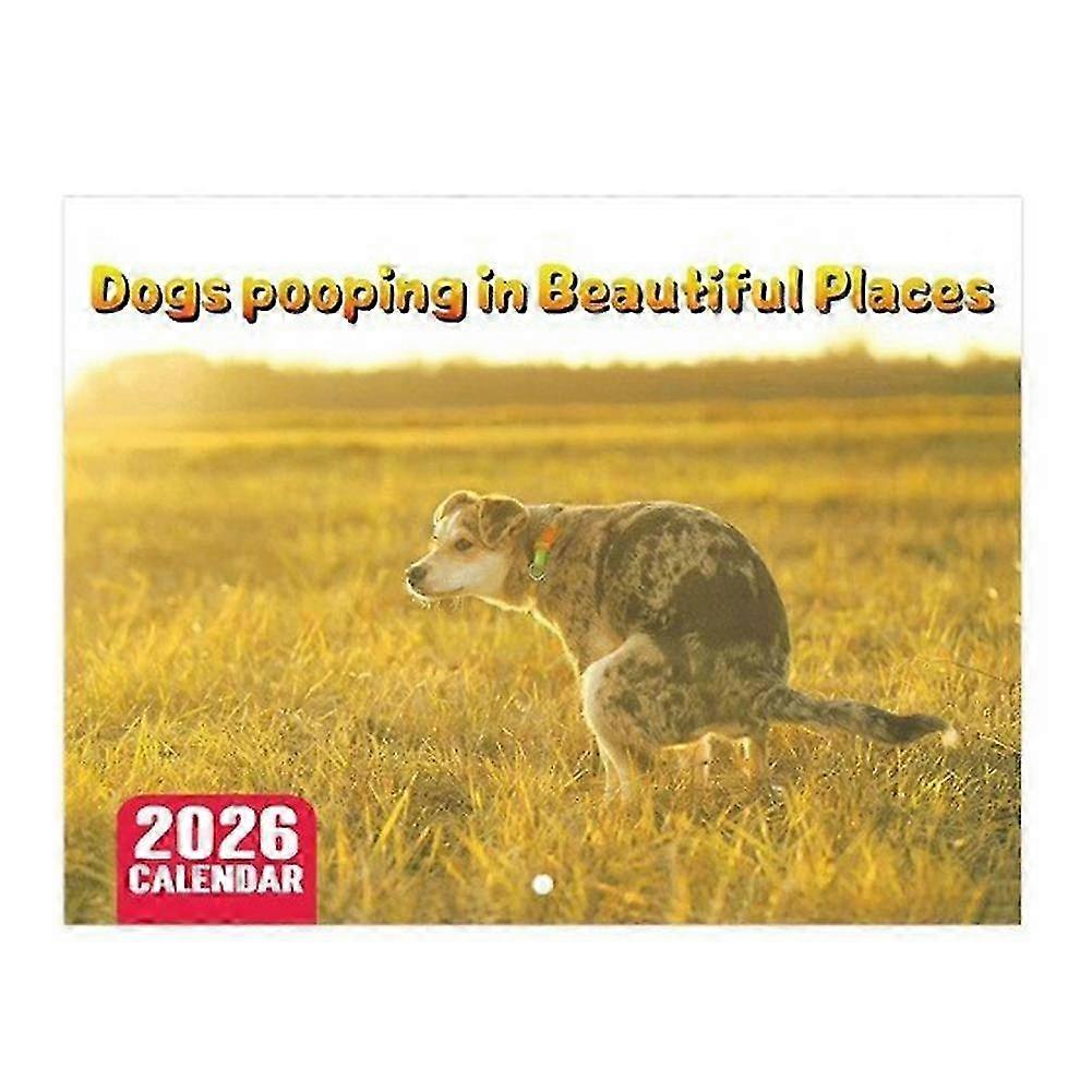 2026 Countdown Calendar Artistic Design Unique Commemorative Collectible Practical Wall Calendar