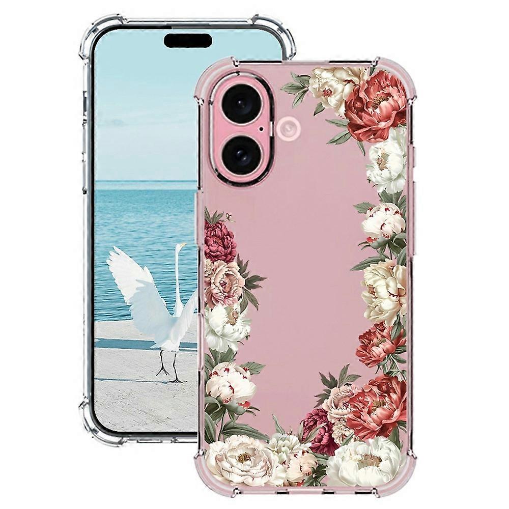 For iPhone 17 Case Pattern Printing Corner Protection Soft TPU Phone Cover
