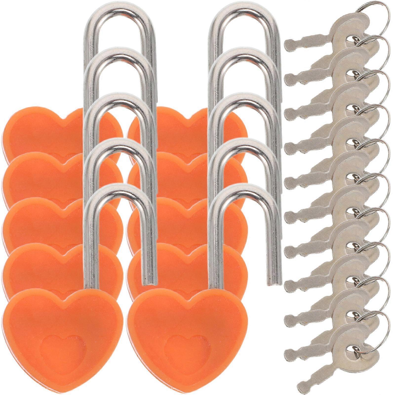 Small Lock for Treasure Box Security with Key Chocolate Plastic Locking 10 Sets