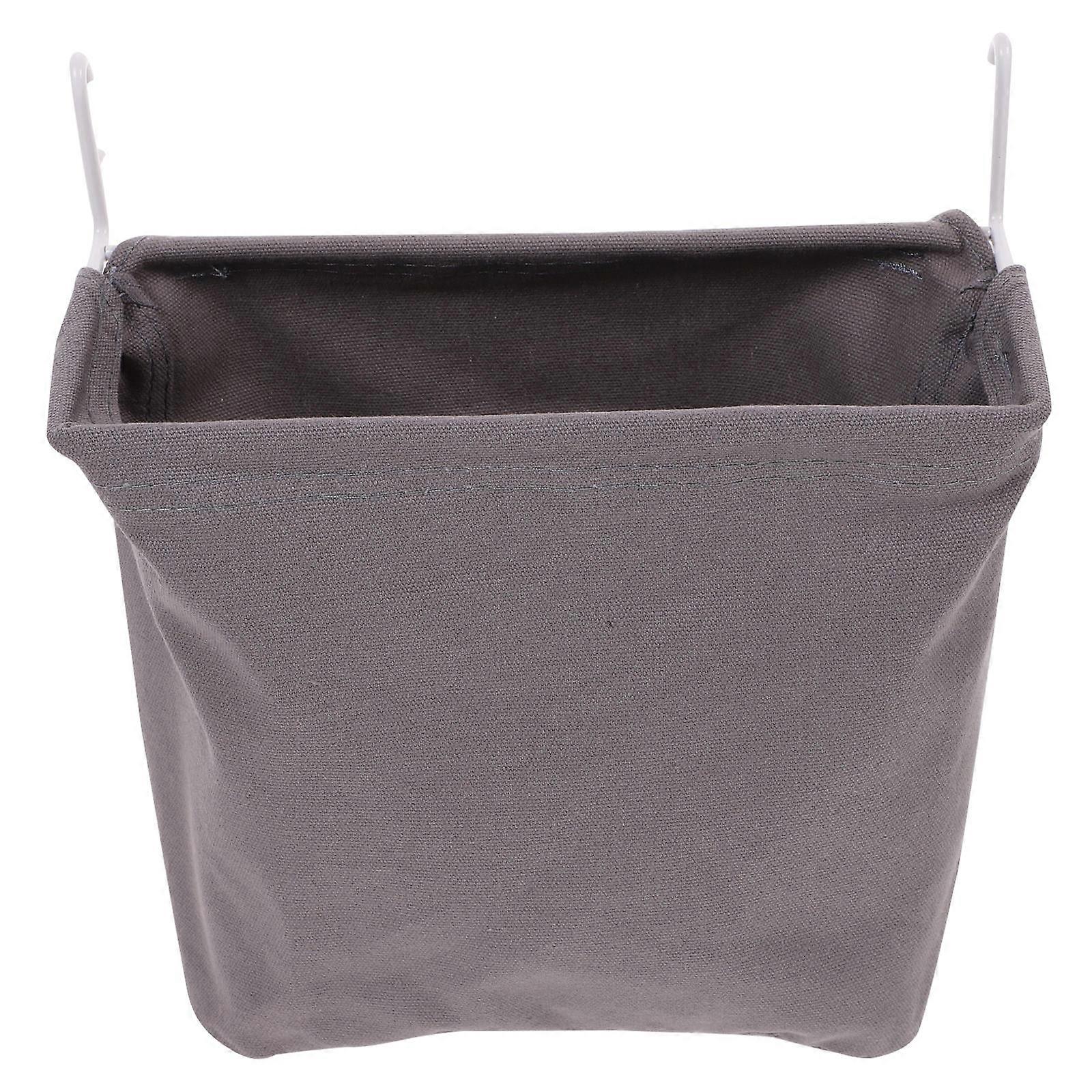 Cloth Bag Storage Basket Hanging for Storage Use Grey Pegboard