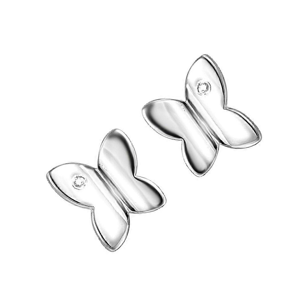 Silver Earrings Butterfly Shape for Decor Use Stylish Simple